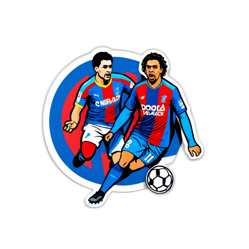 สติ๊กเกอร์การแข่งขันฟุตบอลระหว่างคริสตัล พาเลซ กับ ศรีนิดสกี้