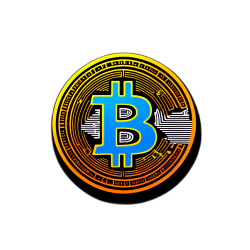 Tem bitcoin với biểu tượng tiền kỹ thuật số