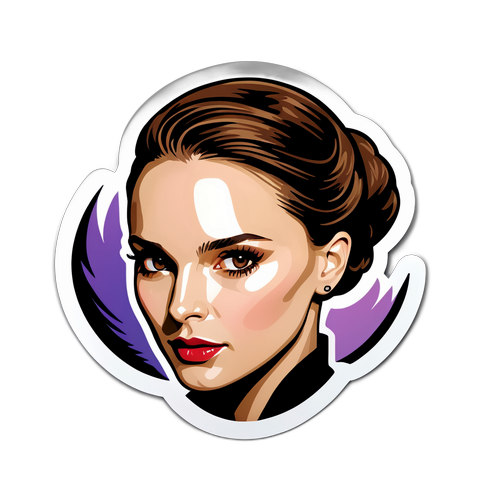 Stylizowany portret Natalie Portman