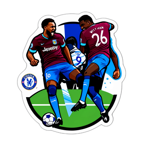 切爾西與西漢姆比賽的緊張時刻