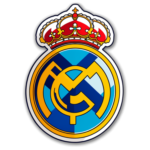 Sticker con gráfico de estadísticas entre Real Madrid y Sevilla