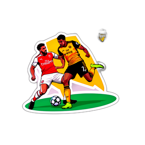 阿森納與狼隊比賽瞬間