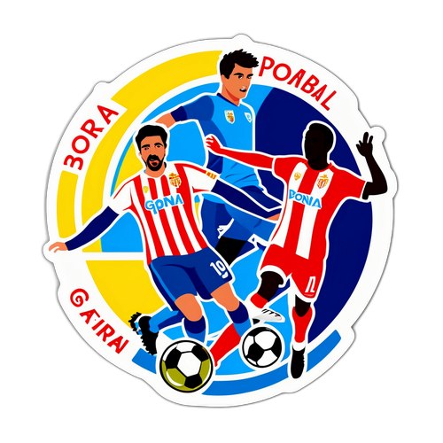 Návrh nálepky: Fotbalový zápas Espanyol – Girona