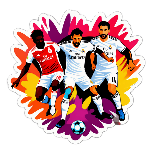 תמונה חיה של משחק אינטנסיבי בין ריאל מדריד לסביליה