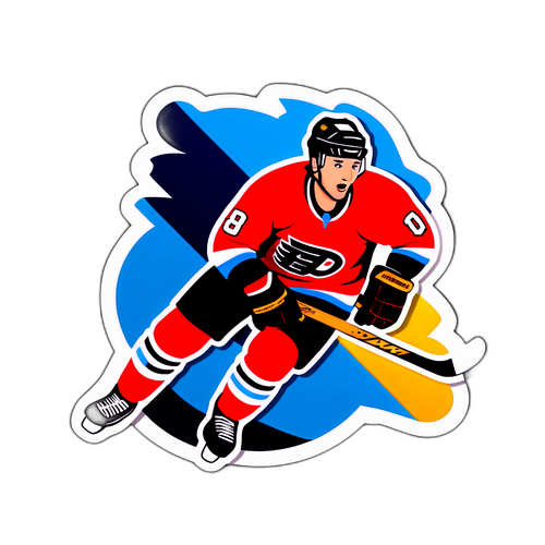 Hockeyspelare i Aktion