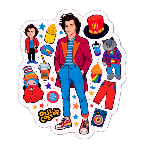 Adesivo Divertente di Harry Styles