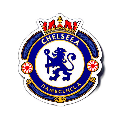 Stylový nálepka loga Chelsea FC