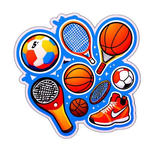 Autocollant Sportif Amusant