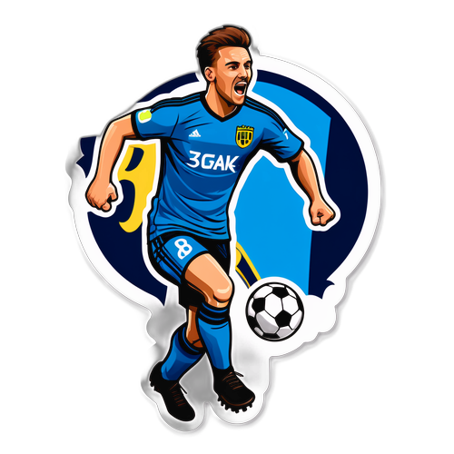 Fotbollsspelare firar mål i Allsvenskan