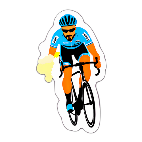 Sticker van Tom Boonen - Legendarische Fietser
