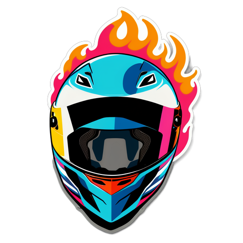 Vibrant na MotoGP na Pagsasama ng Racing Helmet