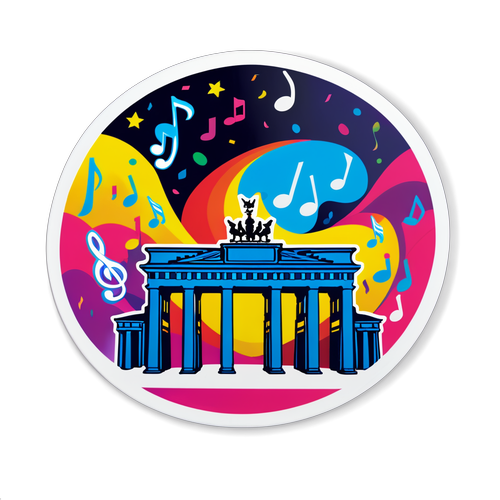 Aufkleber für Deutschland ESC 2025