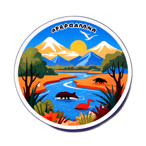 Diseño del Río Paraná y su Vegetación