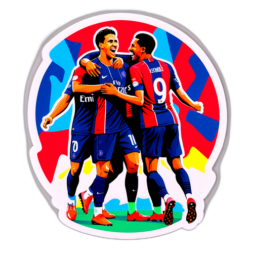PSG Spillere Fejrer Mål