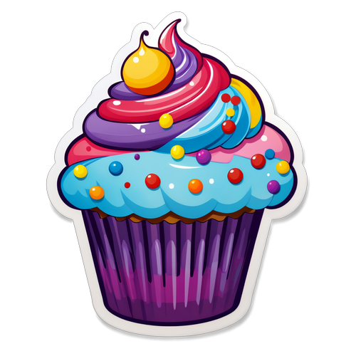 Deixe Seu Dia Mais Doce: O Cupcake Colorido que Todos Vão Amar!