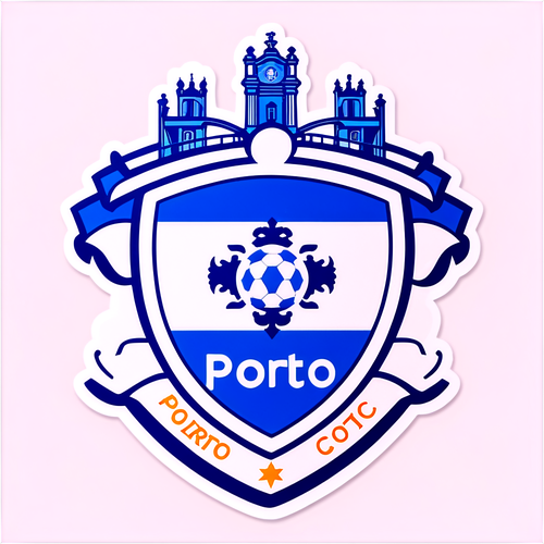 Nembo ya FC Porto iliyo na alama maarufu za Porto