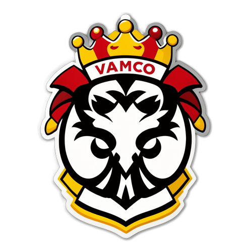 Diseño de sticker de Colo Colo con el escudo del equipo