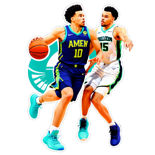 Sticker ng Labanan: Amen Thompson at Dillon Brooks