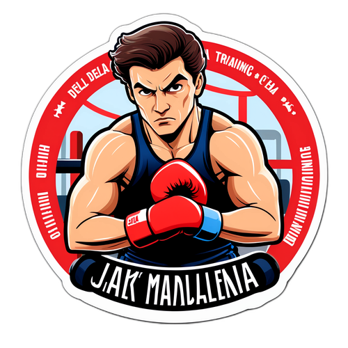 Adesivo di Jack Della Maddalena in Allenamento