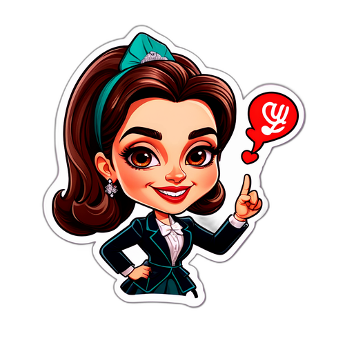 Caricatura giocosa di Alba Parietti