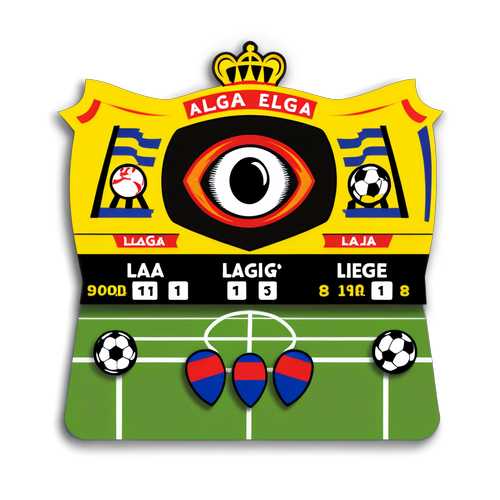Futurystyczna prezentacja tabeli La Liga