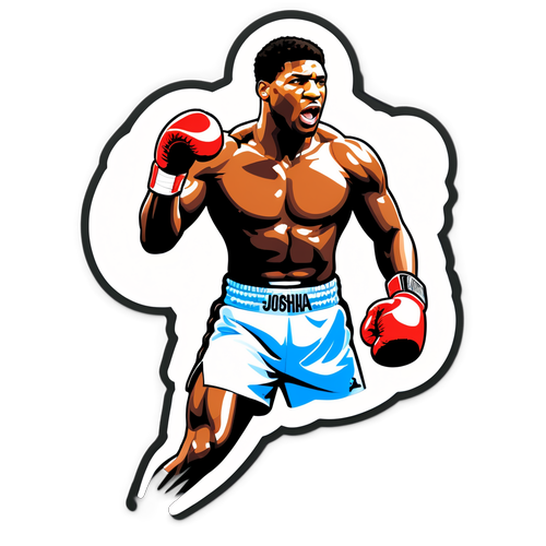 Unleash the Champion Within: Anthony Joshua's Explosive Power Captured in This Stunning Sticker!