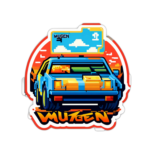 Retro na Mugen Sticker