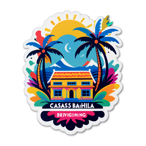 Desenho colorido do logo da Casas Bahia