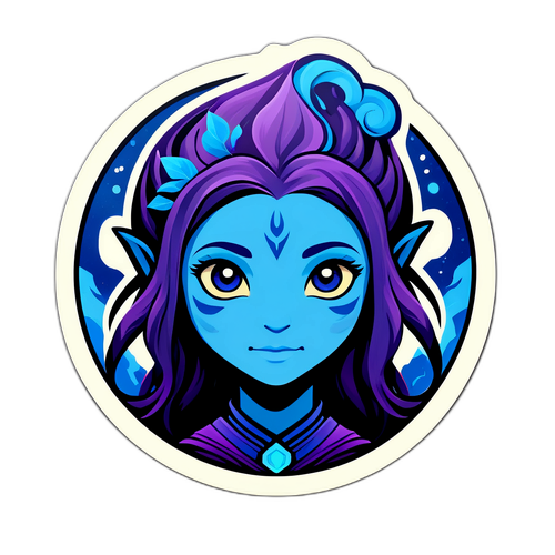 Fantastická nálepka inspirovaná přírodou a magií