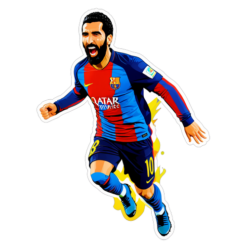 Arda Turan'ın Gol Sevinci: Renklerin Patlayıcı Dansı!