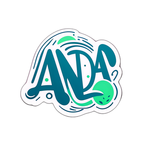 Stiker Minimalis 'Anda'