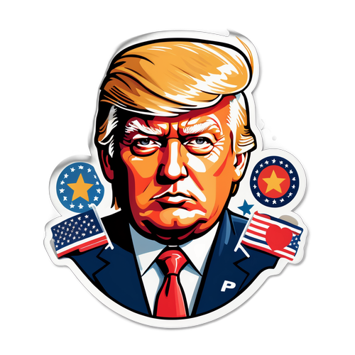 Portrait stylisé de Donald Trump