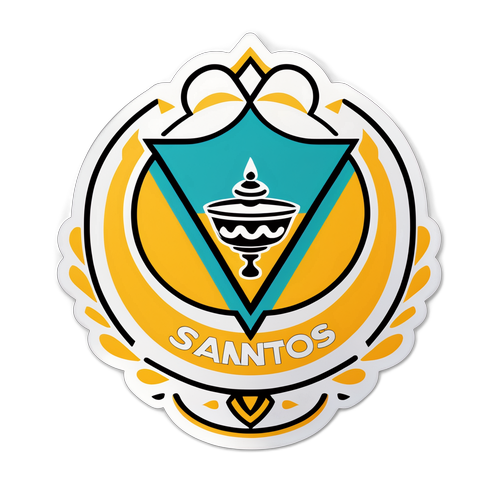 Adesivo do Logo do Santos em Design Moderno