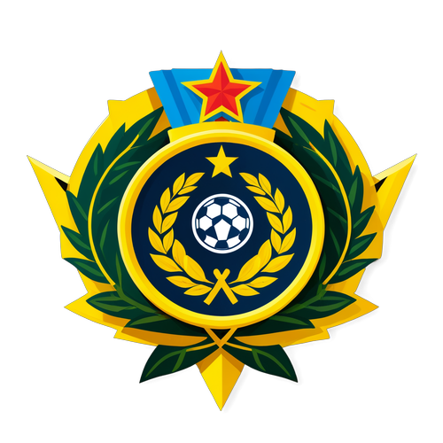 Trofeo de Fútbol con emblema de Defensa y Justicia