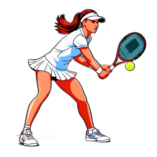 Isang Estilong Grapiko ni Elena Rybakina sa Labanan ng Tennis