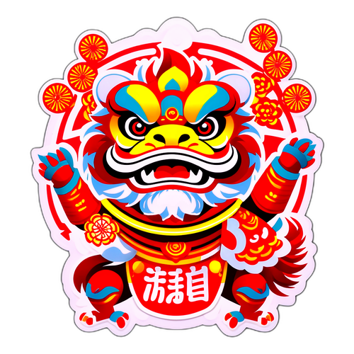 庆祝春节的贴纸