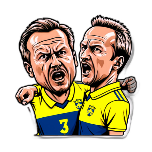 Drama i Fodboldkampen Sverige - Danmark