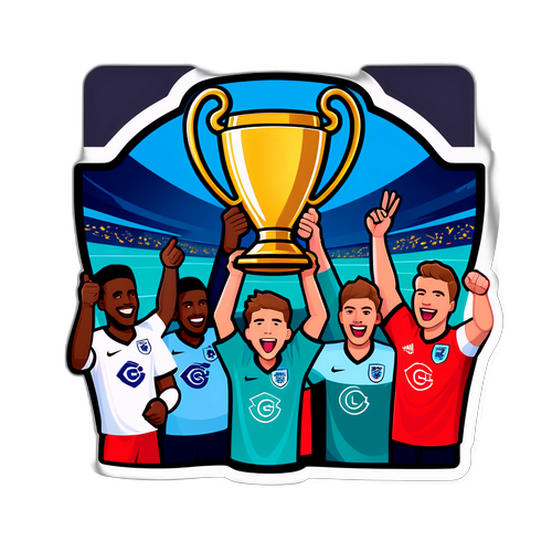 สติกเกอร์ฟุตบอลพิธีมอบถ้วยรางวัลพรีเมียร์ลีก