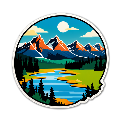 Alberta Landskab Sticker