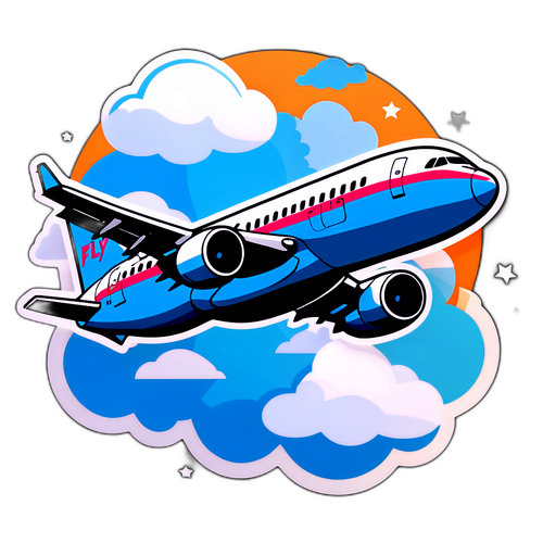 Avião MD-11 entre Nuvens