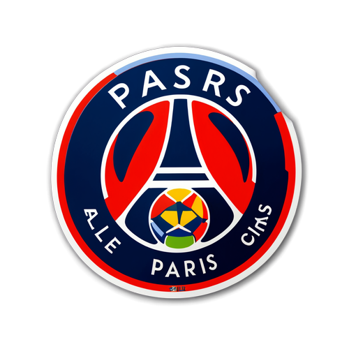 Célébrez PSG avec ce Sticker Éblouissant : Allez Paris !