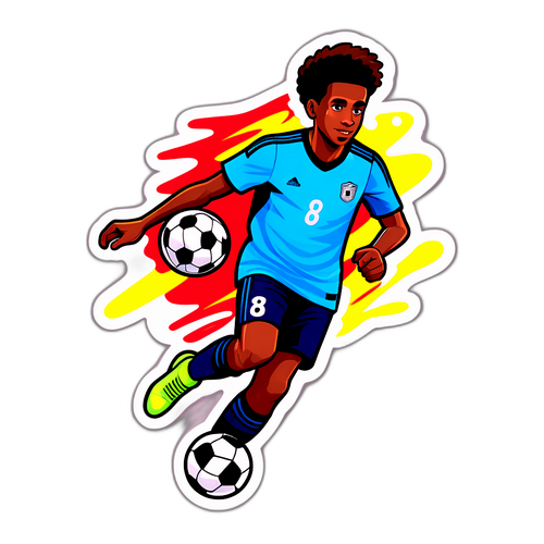 Ungdomlig Energi: Anthony Elanga Sticker