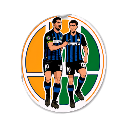 인터 밀란과 베네치아 경기 장면 스티커