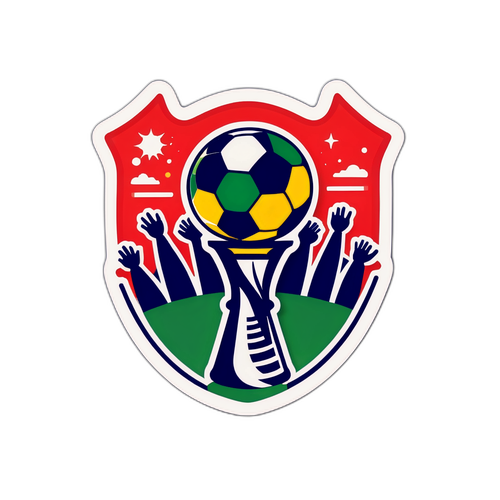 Aufregendes Fußball-Anker-Motiv für die WM 2026
