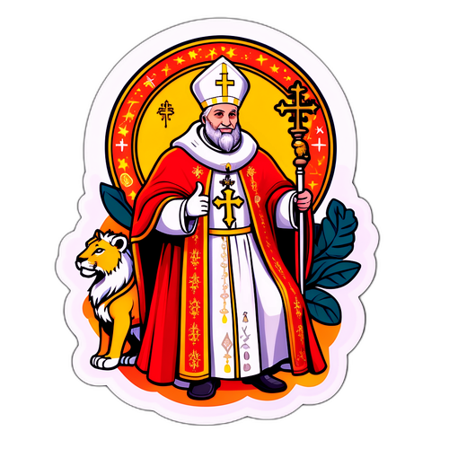 Adesivo di Papa Leone XIV
