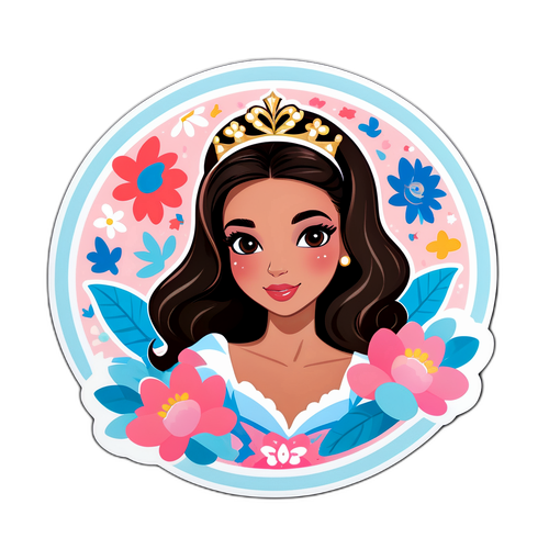 Sticker che celebra la bellezza di Miss France 2026