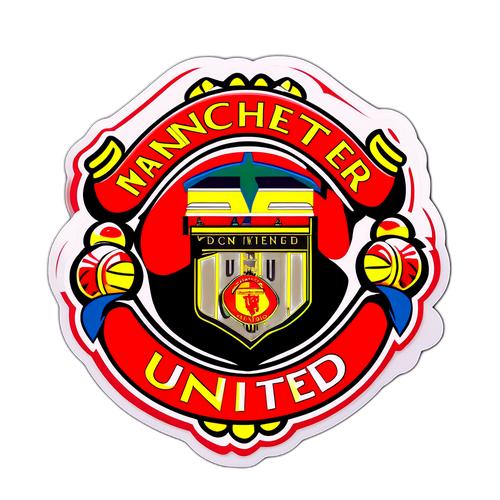 Stiker Manchester United yang Bergaya dengan Sentuhan Permainan
