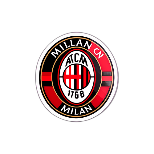 Sticker dedicat echipei AC Milan
