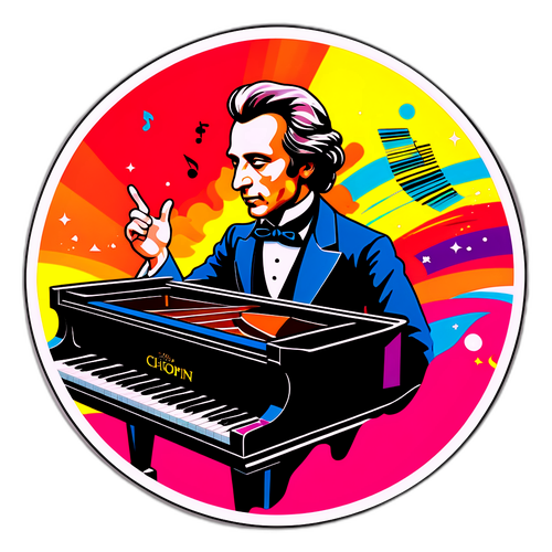 Sticker z Chopinem 2025