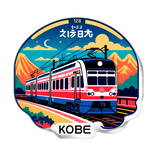Kobe電鉄のデザインステッカー